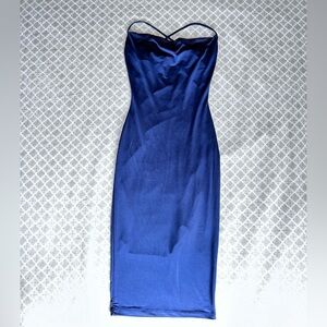 Navy blue Midi Dress